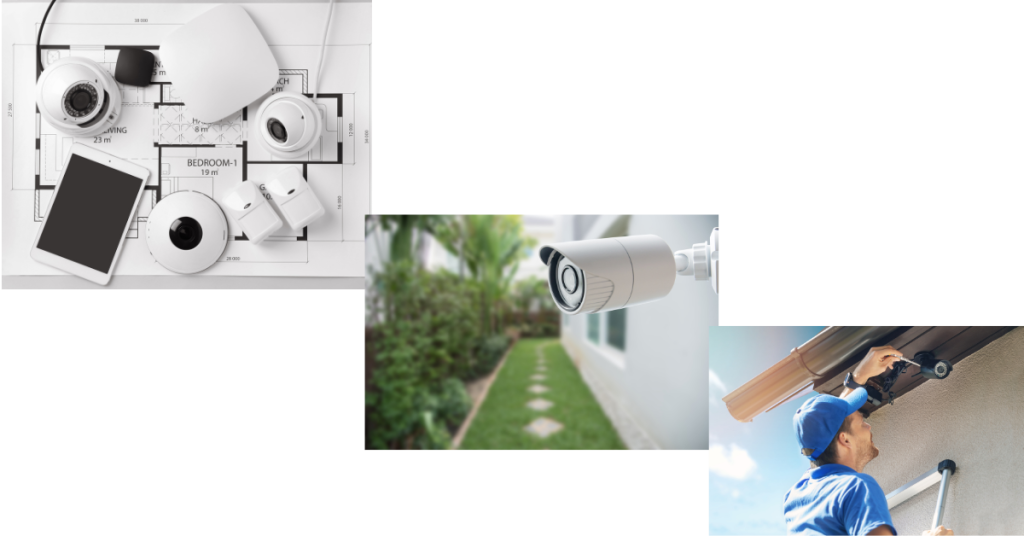 the best home security camera system fitting service in london - colour night vision.